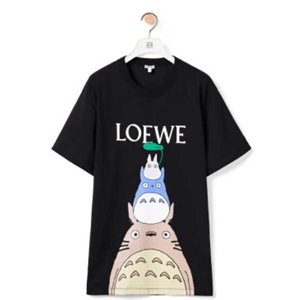 ロエベ トトロ tシャツ コピー ロエベ×となりのコラボ コットン 21030514 白|スーパーコピー